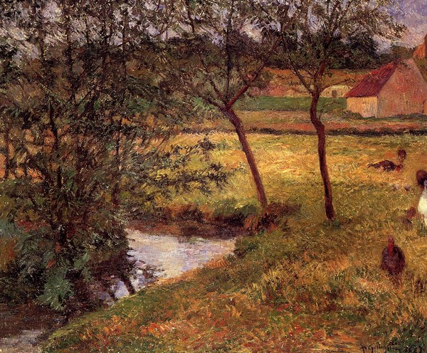 Stream, Osny - Paul Gauguin Painting